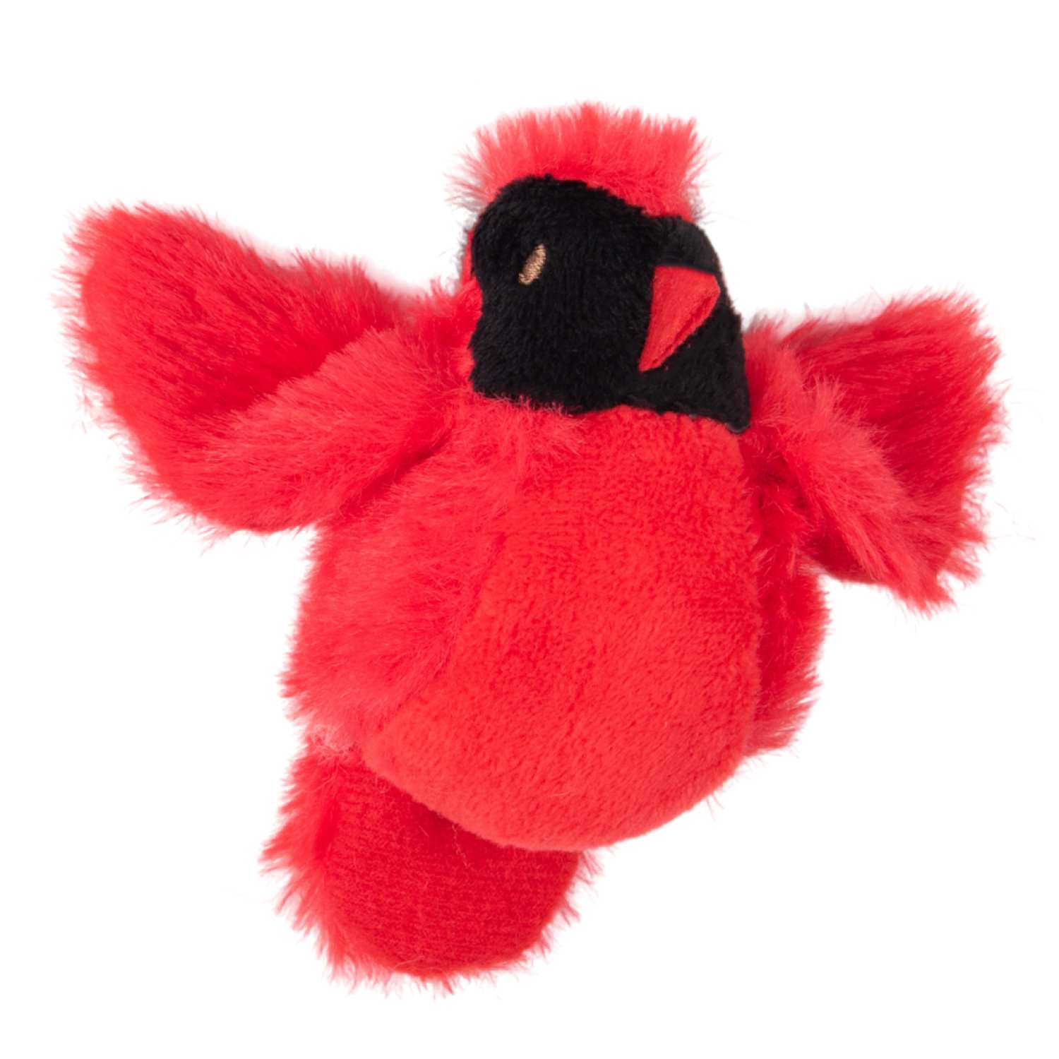 Mr.Kranch Игрушка для кошек Птичка плюшевая, с кошачьей мятой 8 см красная
