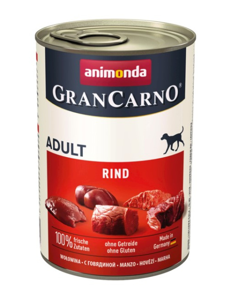 Пресервы для собак Консервы для собак Animonda Gran Carno Fleisch Adult (говядина)