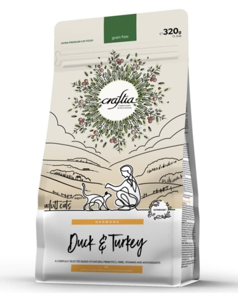 Рацион для кошек CRAFTIA HARMONA Adult Cat (утка, индейка)