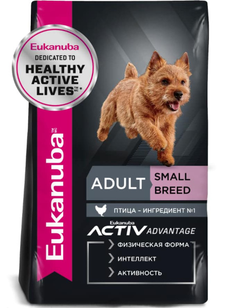 Еда для щенков мелких пород Сухой корм для щенков Eukanuba Puppy Small Breed (птица)