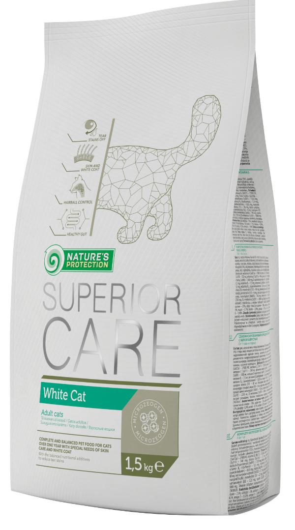 Сухой корм для кошек Nature's Protection White Cat полнорационный сухой корм для кошек 