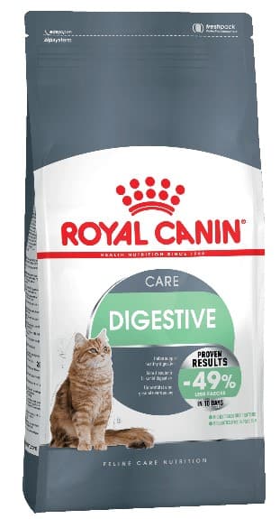 Сухой корм для кошек Royal Canin Digestive Care для кошек с чувствительной пищеварительной системой в возрасте от 1 до 12 лет.