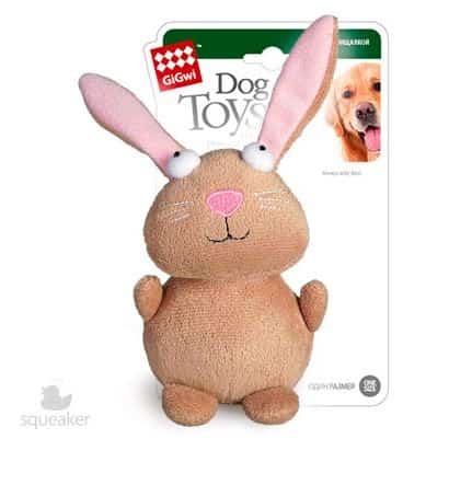 Игрушка  для собак "Goods for pets" "Кролик" с пищалкой 16 см (10005)