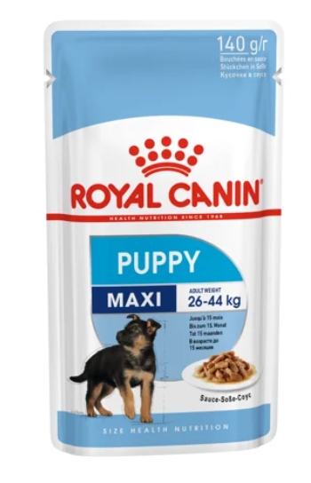 Консервированный корм для щенков Влажный корм для щенков Royal Canin Maxi Puppy (соус)