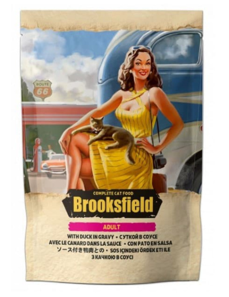 Еда для кота Brooksfield Adult Cat (утка в соусе)