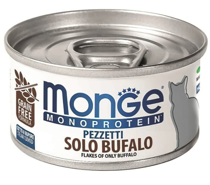 Пища для кошек Monge Cat Monoprotein (мясные хлопья из мяса буйвола)