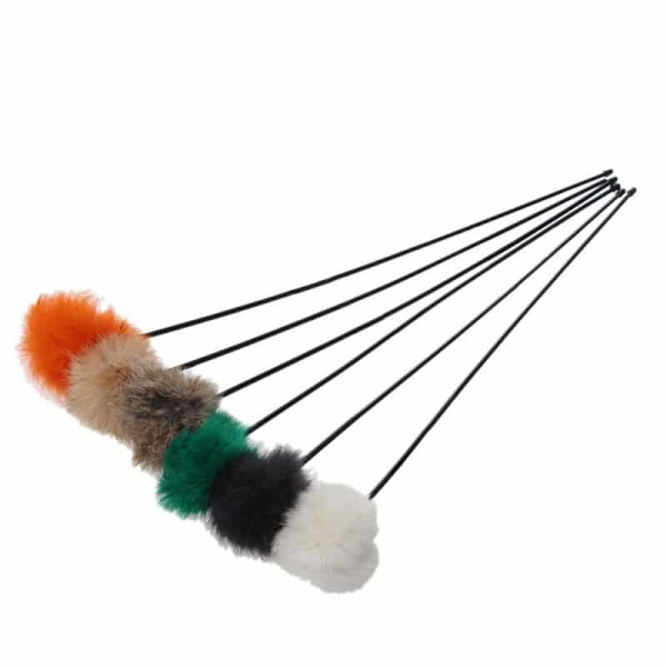 Дразнилка с натуральным кроличьим мехом 60 см