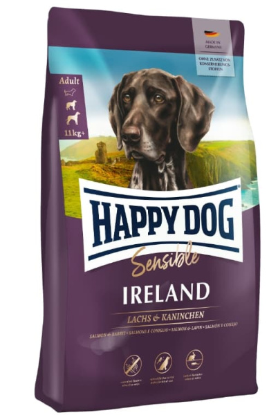 Каталог Сухой корм для собак HAPPY DOG Supreme Sensible Ireland (кролик, лосось) для собак