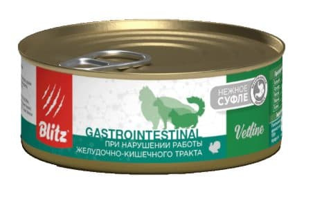 Консервы для кошек BLITZ Vetline Gastrointestinal Cat (индейка)