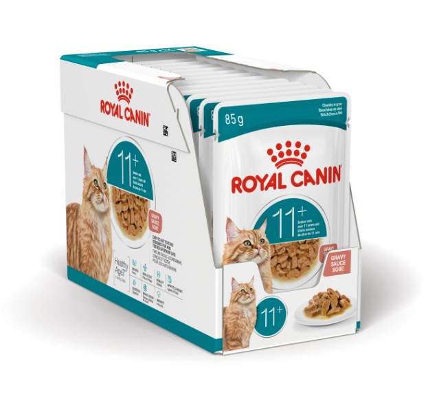 Влажный корм для пожилых кошек Royal Canin Ageing 11+ (кусочки в соусе)