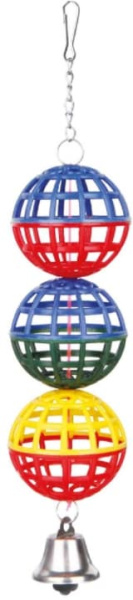 Игрушка "TRIXIE" для птиц "3 шарика с колокольчиком" 5251