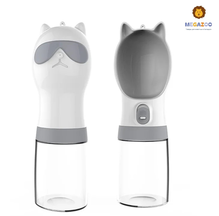 Поилка дорожная для животных FIDA (серая)