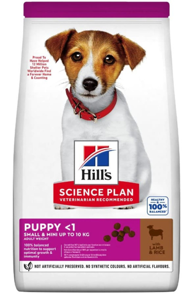 Каталог Сухой корм для щенков мелких пород Hill's Science Plan Puppy Small & Mini (ягнёнок и рис) для собак