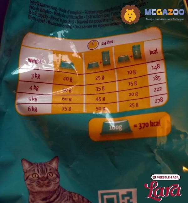 Сухой рацион для кошек LARA Indoor (курица)