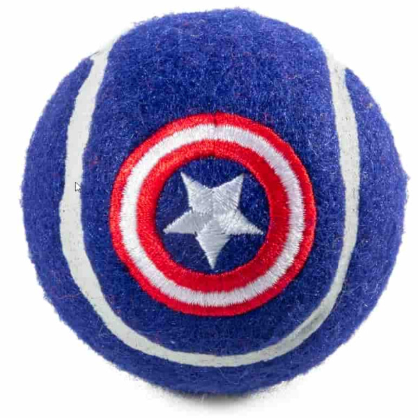 Игрушка для собак Triol-Disney Marvel Капитан Америка «Мяч теннисный»70 мм (12191173)