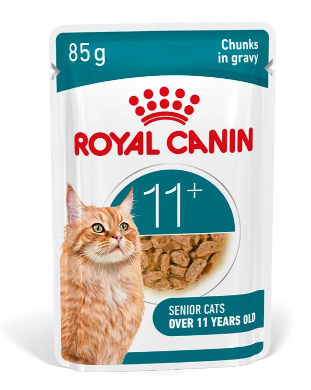 Влажный корм для пожилых кошек Royal Canin Ageing 11+ (кусочки в соусе)