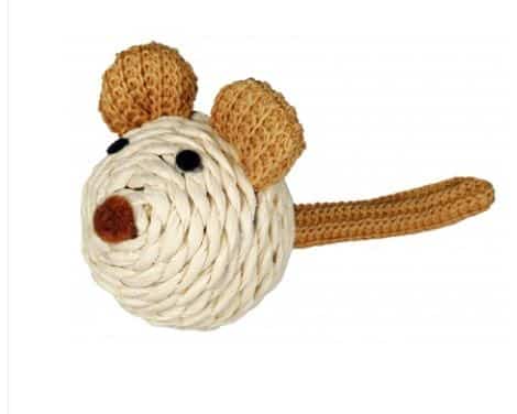Игрушка для кошки "Мышь" бумажный шпагат 5 см TRIXIE (45758)
