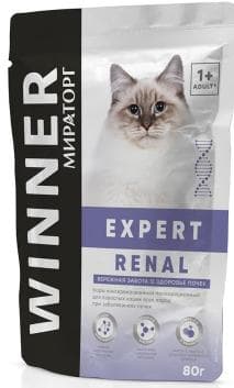 Паучи для кошек Winner Expert Renal при  заболевании почек