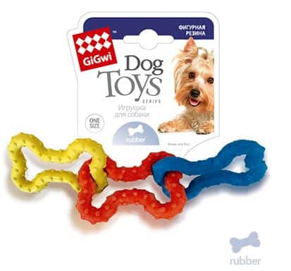 Игрушка для собак "GiGwi" "3 Косточки" (75031)