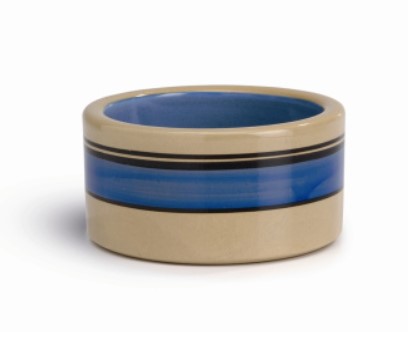 Beeztees Миска для кошек керамическая (синий/бежевый)