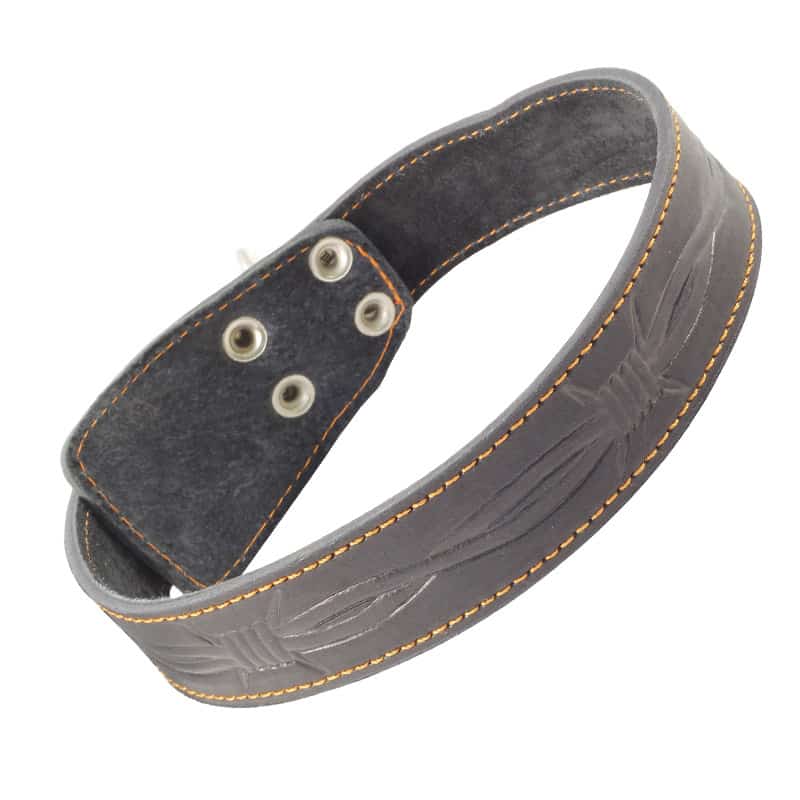 Ошейник кожаный двойной 36 мм*720 мм (11232053)