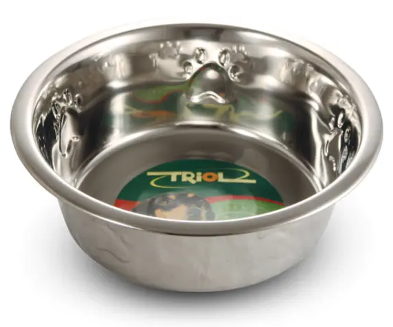 Миска металлическая с тиснением TRIOL