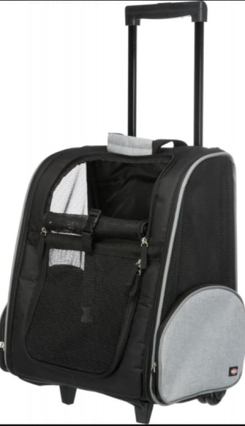 TRIXIE тканевая тележка-переноска на колёсах для кошек и собак