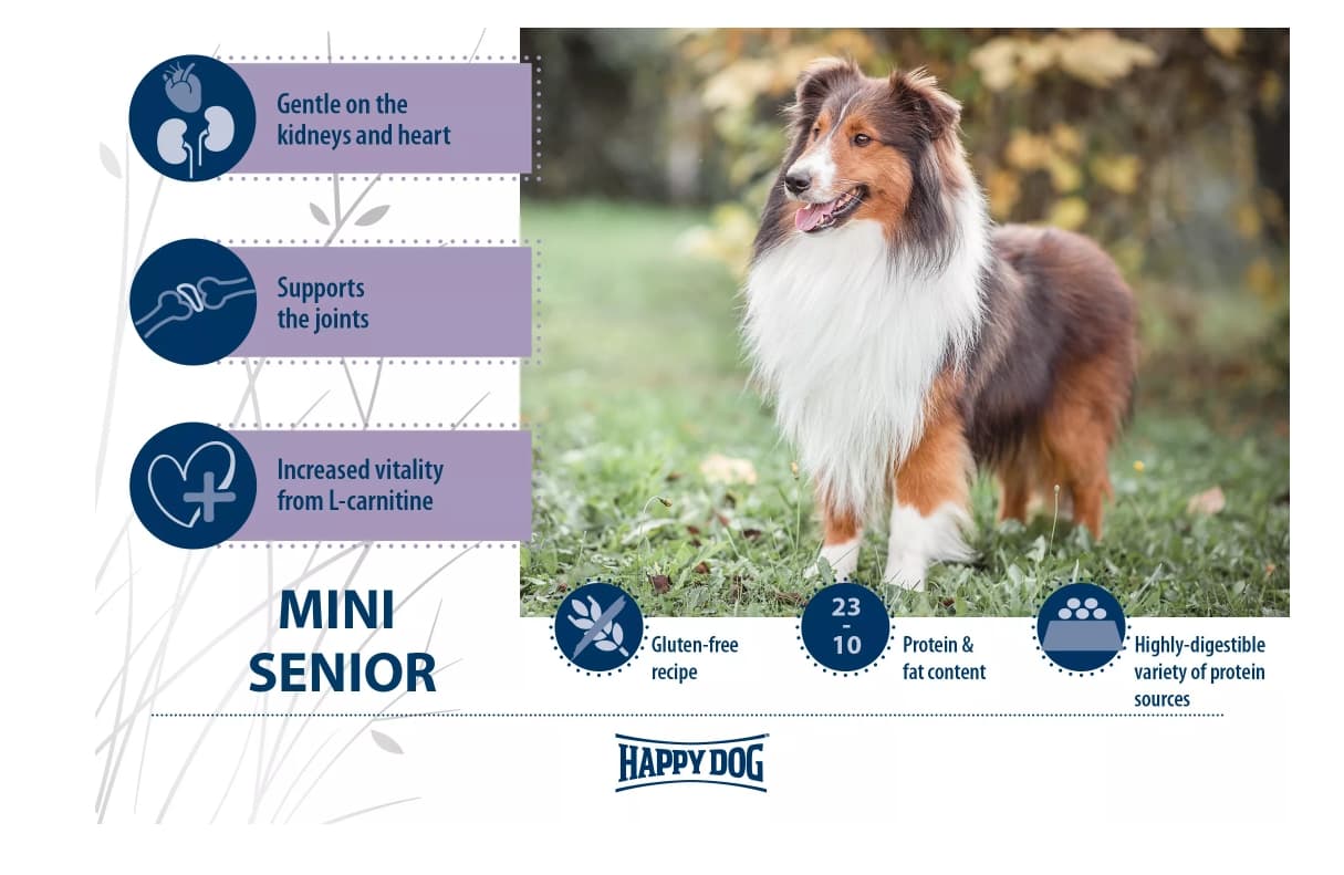 Каталог Сухой корм для собак HAPPY DOG Supreme Mini Senior для собак