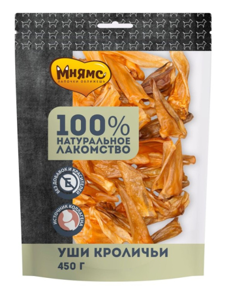 Мнямс лакомство для собак Уши кроличьи