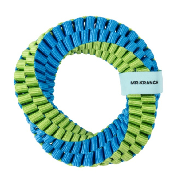 Mr.Kranch Игрушка для собак Плетеное кольцо-спираль, зеленое