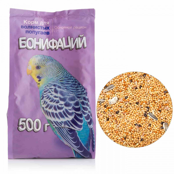 Корм для попугаев Бонифаций "Основной Рацион"