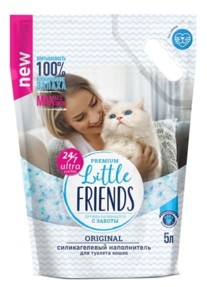 Силикагелевый наполнитель Little Friends Original 5 л (01106)