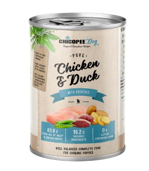 Консервы для собак Chicopee Adult Dog (курица, утка, картофель)