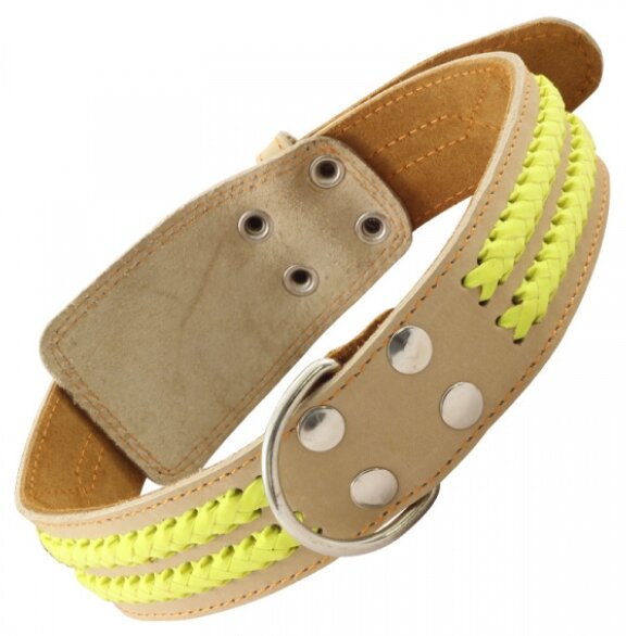 Ошейник для собак кожаный Gamma "Коса" 45 мм*770 мм (11232041)