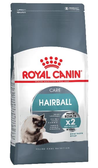 Сухой корм для кошек Royal Canin Hairball Care корм для кошек живущих в помещении, в возрасте от 1 до 7 лет, склонных к образованию волосяных комочков.