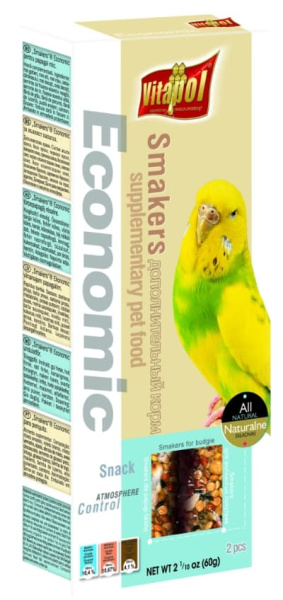 Зерновые палочки для волнистых попугаев Vitapol "Smakers Economic" (ZVP-2156)