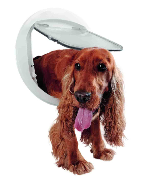 Откидная дверца для кошек и собак белая 29.5*30 см (AX006/B)