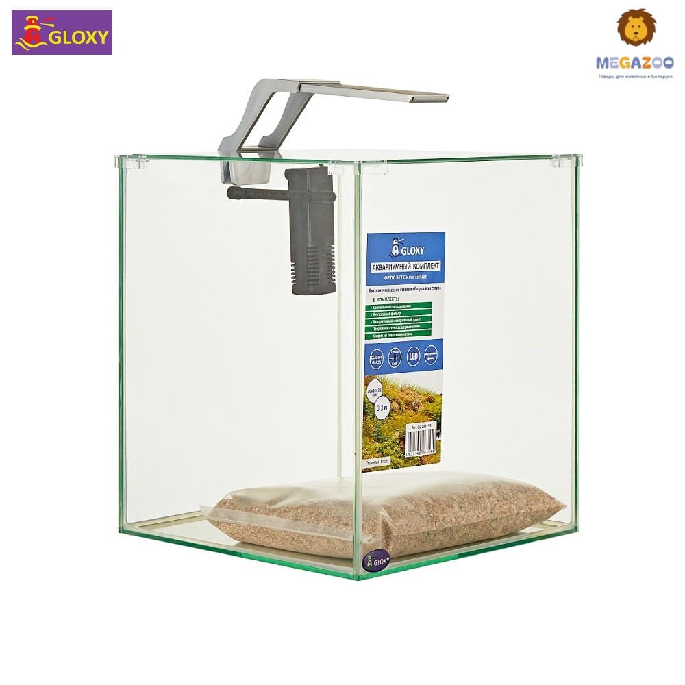 Аквариум с оборудованием GLOXY Optic Set Classic Edition 31 д