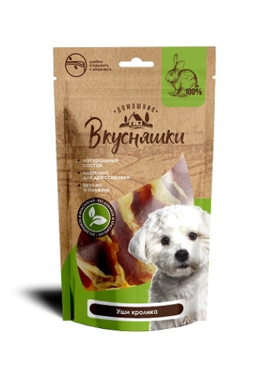 Домашние Вкусняшки Уши кролика 55 г