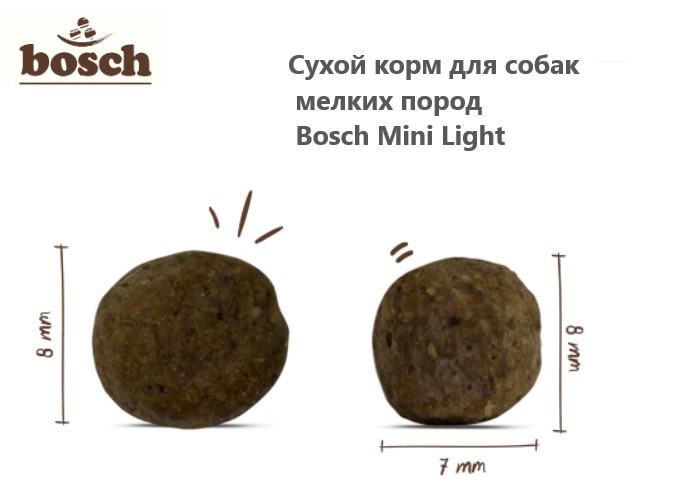 Каталог Сухой корм для собак мелких пород Bosch Mini Light