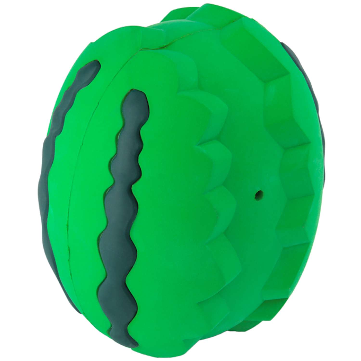 Mr.Kranch Игрушка для собак Арбуз 15 см зеленая, с ароматом курицы