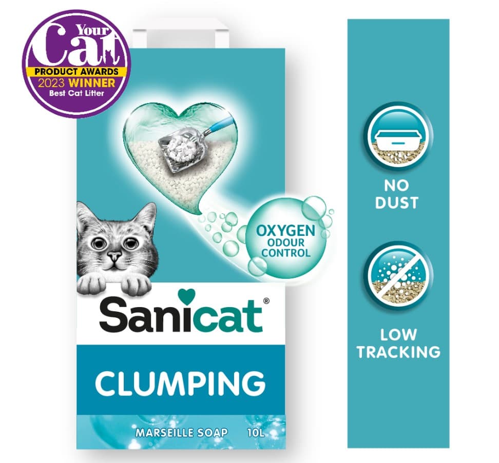 Кошачий Наполнитель бентонитовый Sanicat Clumping Marseillе soap (аромат марсельского мыла)