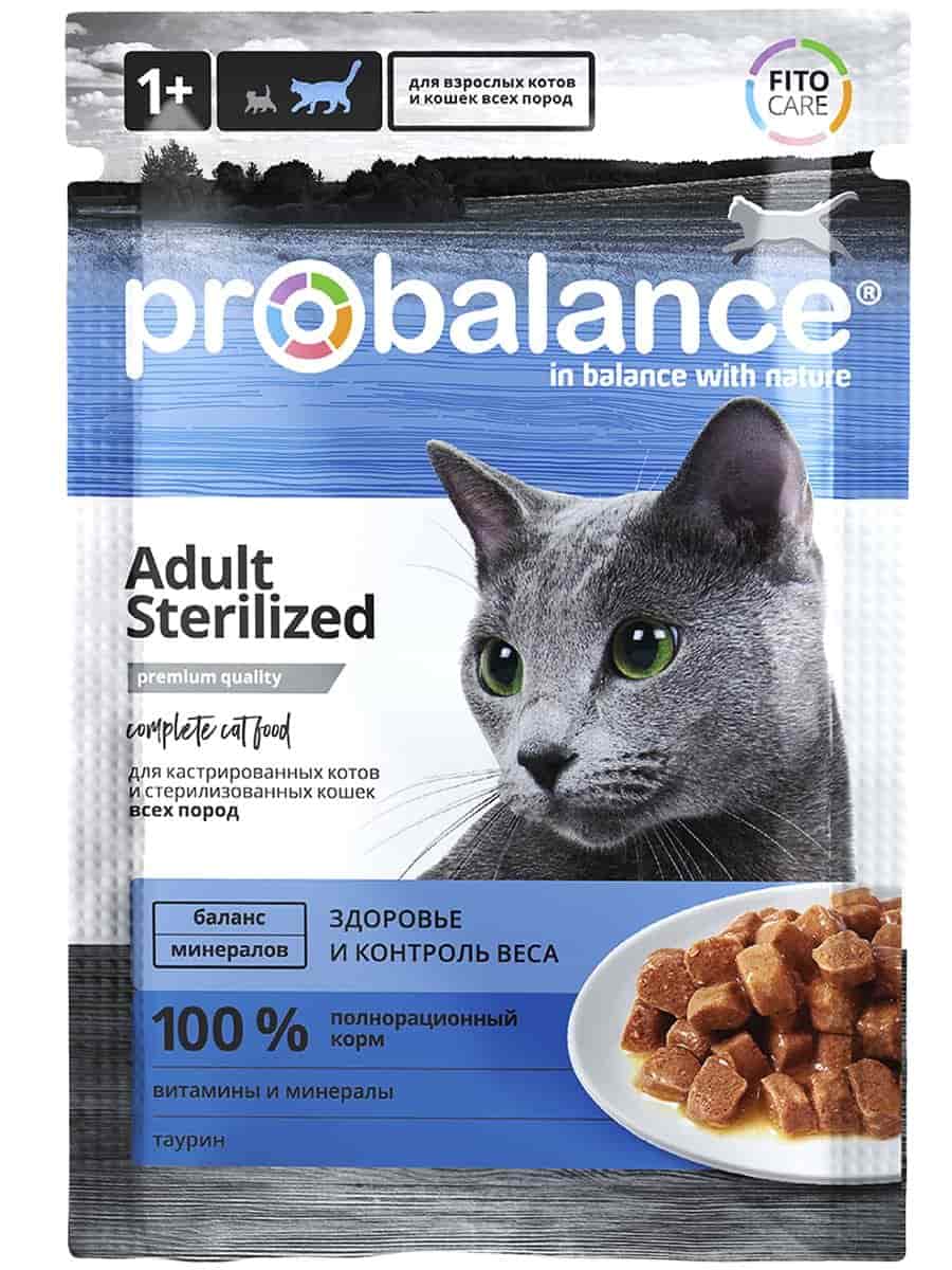 Мокрая еда для стерилизованных кошек ProBalance Sterilized Cat (курица)