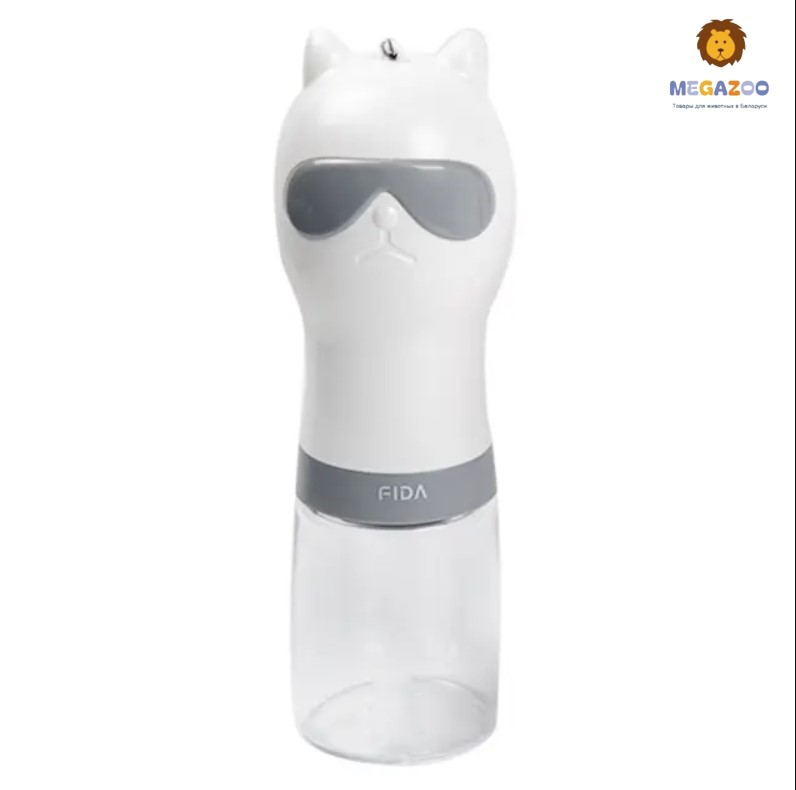 Поилка дорожная для животных FIDA (серая)
