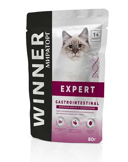 Влажное питание для кошек Мираторг Expert Gastrointestinal Cat