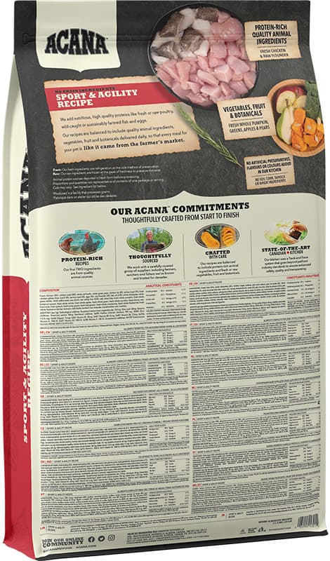 Еда для энергичных собак ACANA SPORT & AGILITY