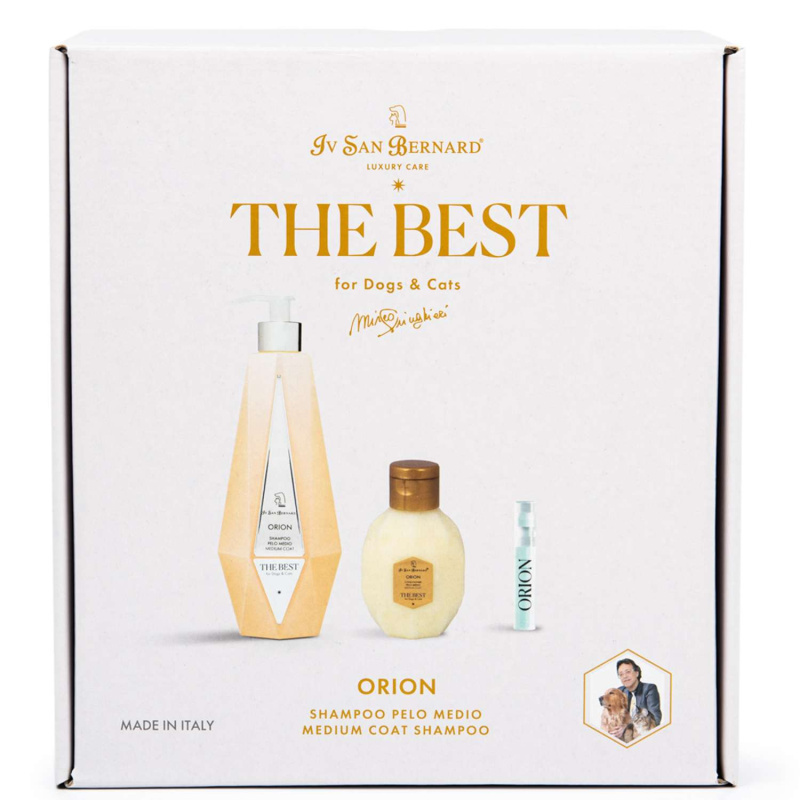 ISB The Best line Набор Orion шампунь для средней шерсти 550 мл, кондиционер 120 мл + парфюм 2 мл