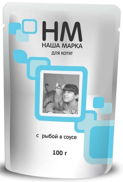 Пресервы Наша Марка для взрослых кошек с рыбой 