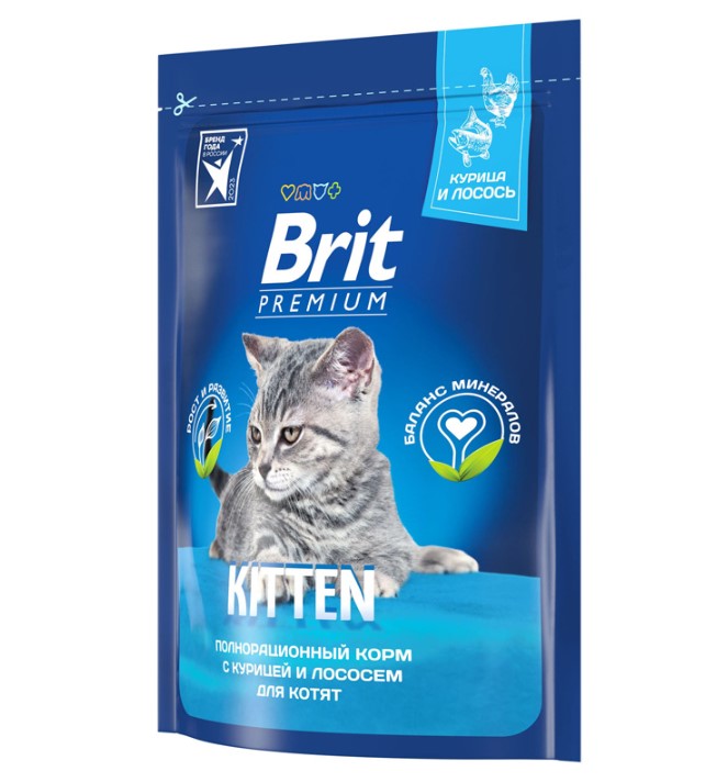Brit Premium Cat Kitten полнорационный сухой корм премиум класса с курицей для котят
