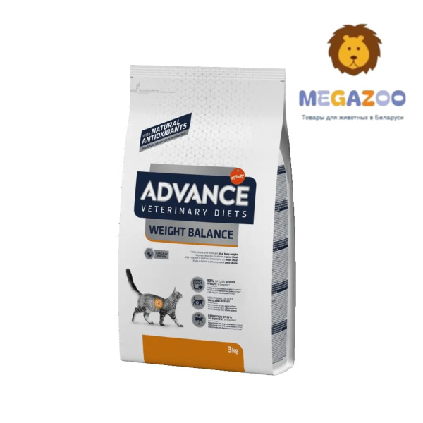 Диетический рацион для кошек Advance Veterinary Diets Cat Weight Balance